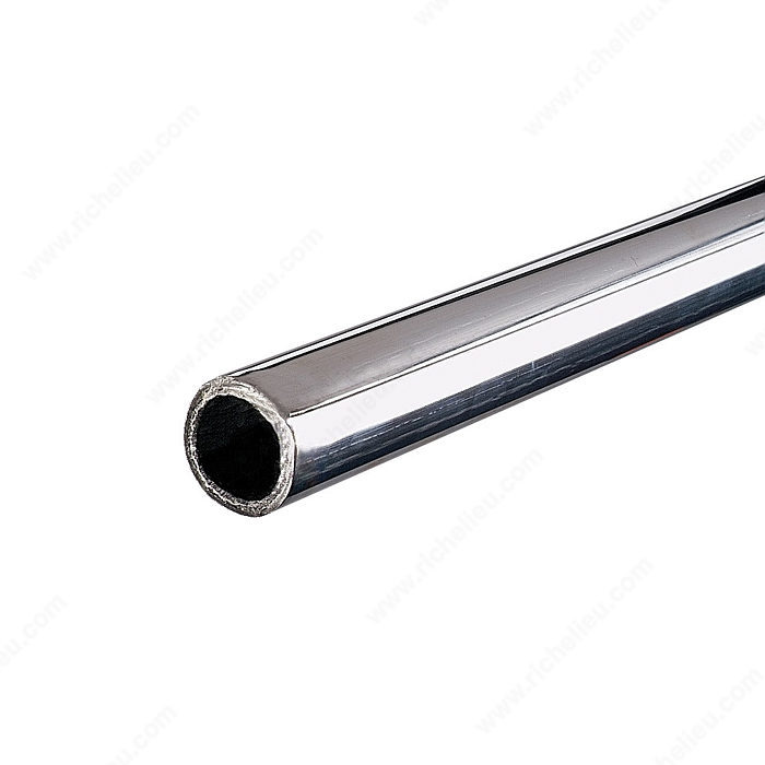 Round Closet Rods Chrome 1″ and 11/4″ 18 Ga Craft Supply