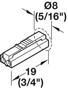 Hafele Lead, Loox5 for LED strip light monochrome 8 mm (5/16″), 12 V, AWG  18 – Craft Supply