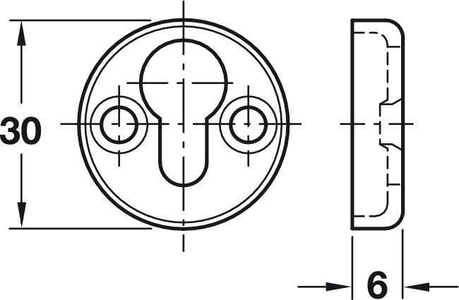 Hafele Keyhole Fitting, Bed Connector – Craft Supply