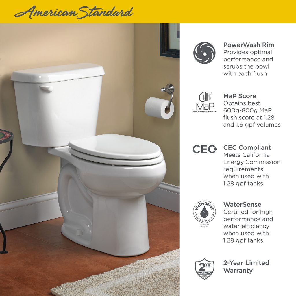 American Standard 3251C101.020 Colony Toilet Bowl in White Craft Supply