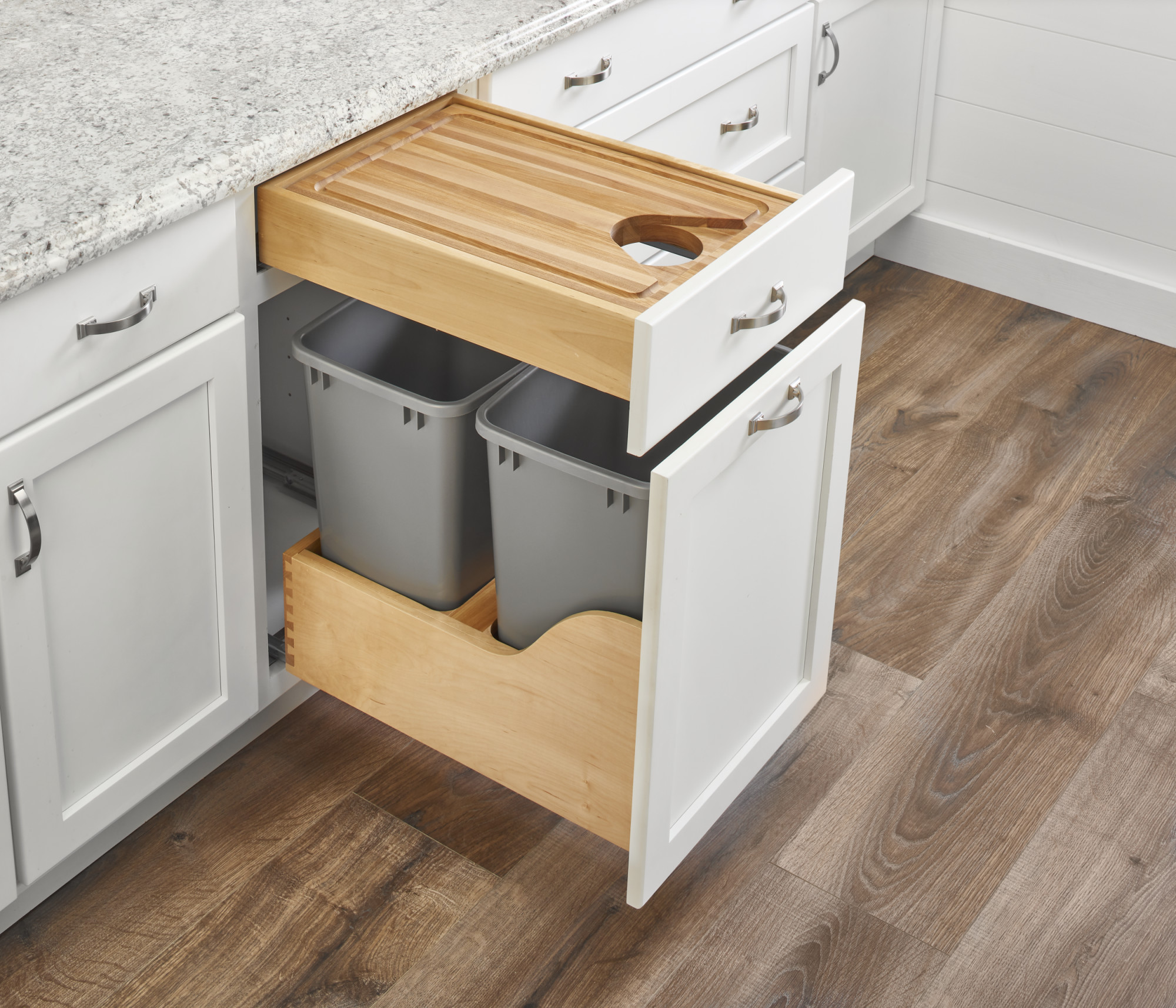 Cutting Board Drawer - Built-in, Removable Cutting Board - CliqStudios
