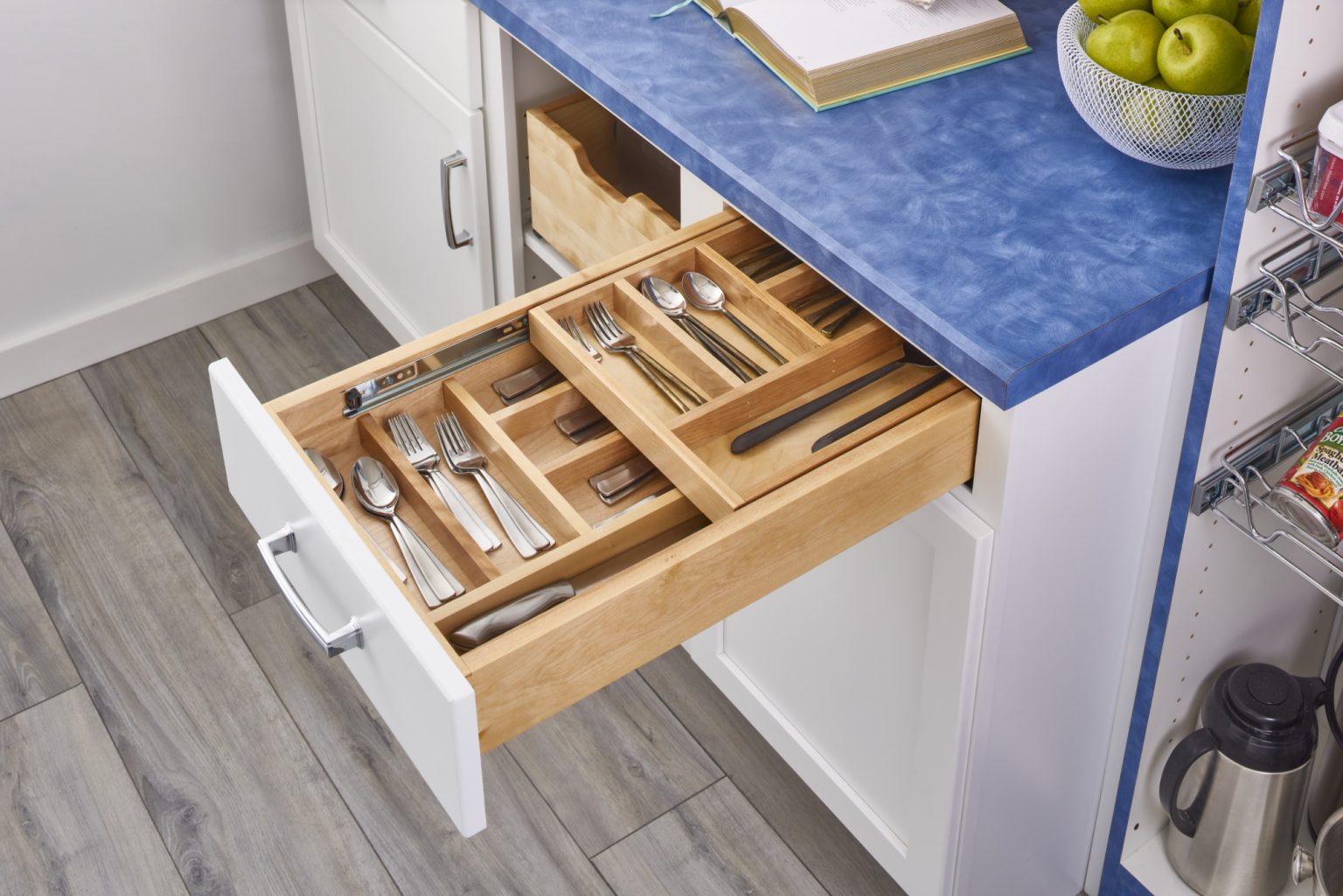 RevAShelf 2 Tiered Cutlery Drawer with Blumotion Slides Craft Supply