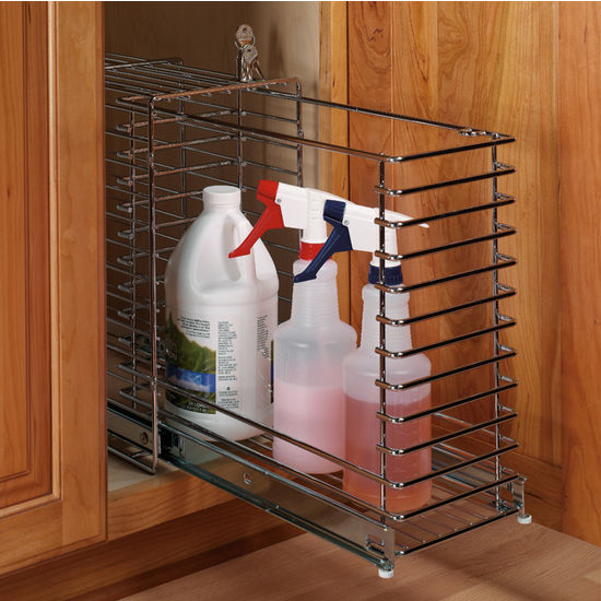 Hafele Lockable Storage Cage, Chrome Plated Base Pull-Out Under-Sink O –  Pro Cabinet Supply