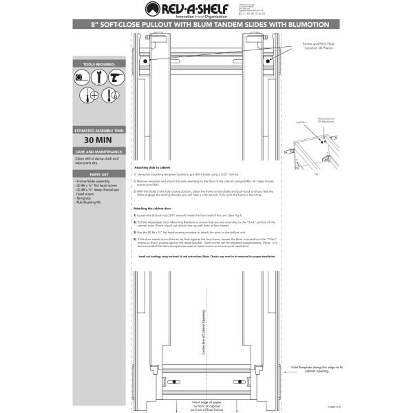 Rev-A-Shelf - 447-BCBBSC-5C - 5 Tray Divider, Foil & Wrap Organizer Soft-Close
