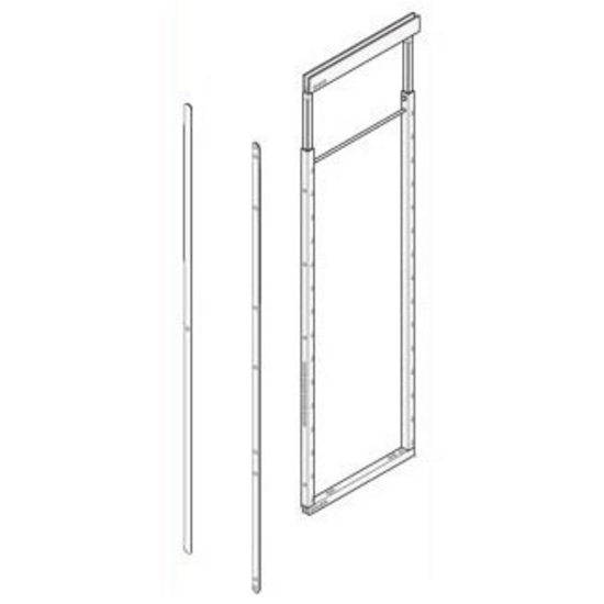 Roll-out pantry center mount, Height 18 3/4 to 22 1/2 in - HANDYCT