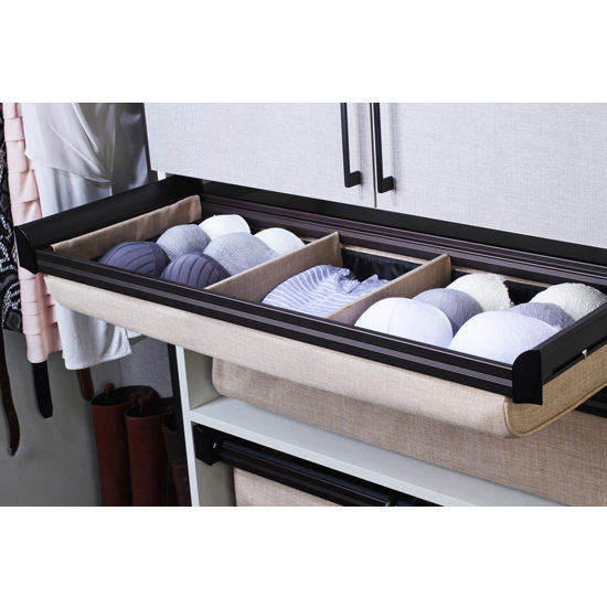 Hafele Engage Pull-Out Divided Deep Closet Drawer, Undermount Slides, TAG  ENGAGE – Craft Supply